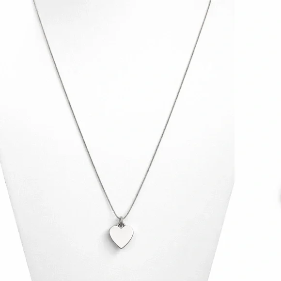 Taxco Sterling Puffy Heart Necklace 925 Italy Chain - Picture 1 of 4